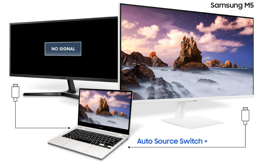Monitor SAMSUNG Smart LS27AM501NUXEN Auto Source Switch +