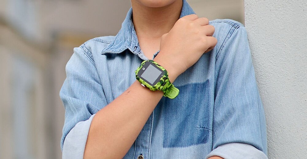 Smartwatch GARETT Kids Moro 4G ekran bateria pasek wykonanie odporność funkcje monitoring pomiar aplikacja łączność odbieranie dzwonienie