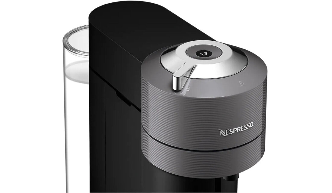 Ekspres DELONGHI NESPRESSO Vertuo Next ENV 120.GY Szary nowy wymiar przyjemnosci cisnienie 15 barow bogaty i intensywny aromat naparu