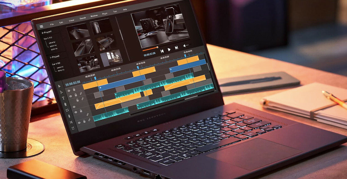 Laptop ASUS ROG Zephyrus G15 GA503 - wyglad procesor grafika