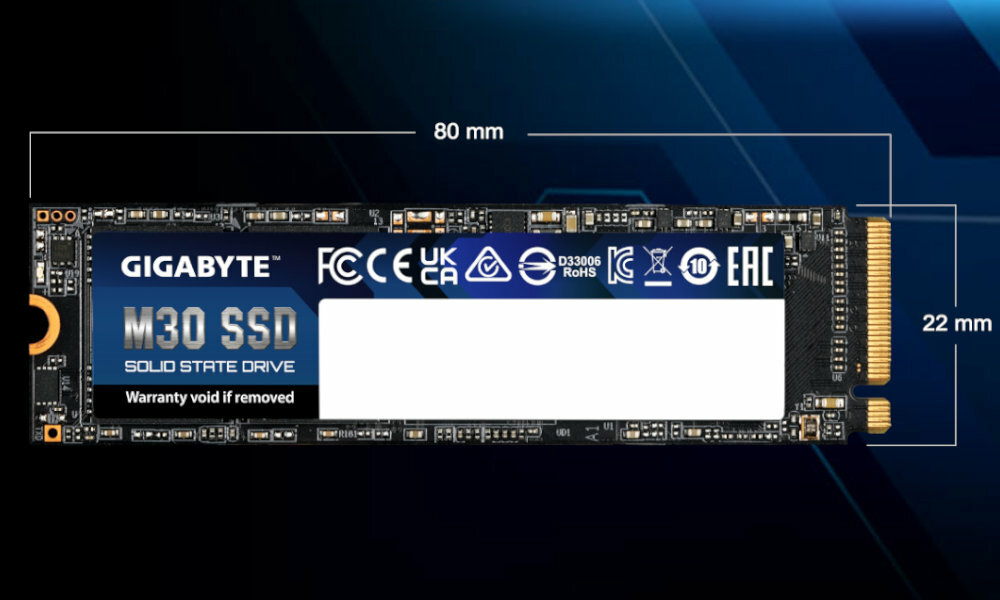 GIGABYTE M30 SSD front