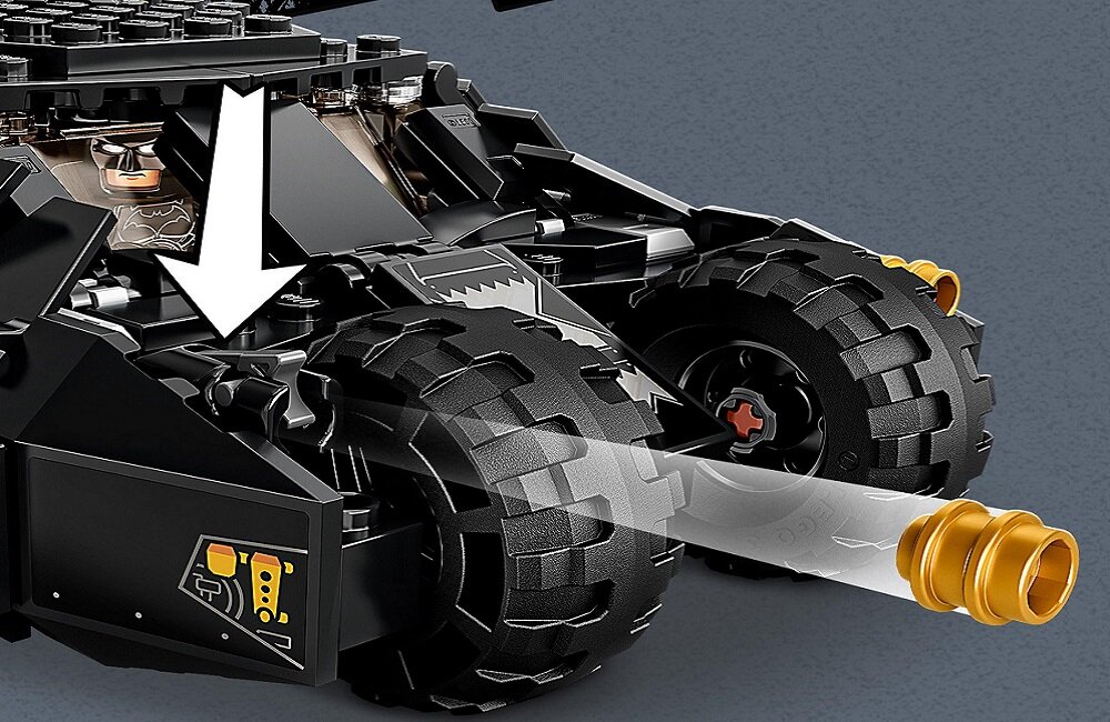 LEGO DC Batman Tumbler starcie ze Strachem na Wróble 76239 Jedyny w swoim rodzaju pancerny pojazd pogromcy zbrodni