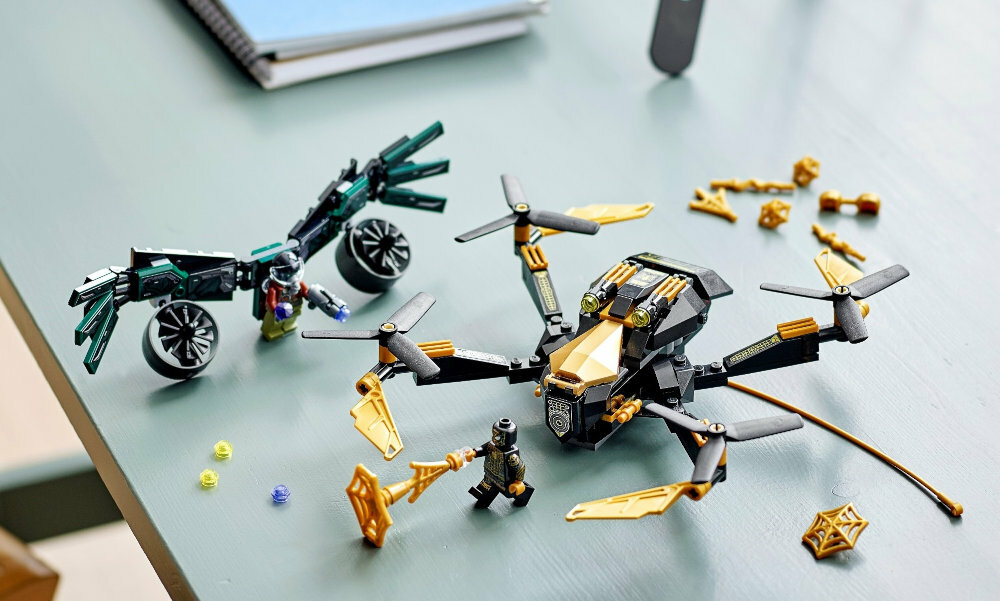 LEGO Marvel Bojowy dron Spider-Mana 76195 wymiary parametry fizyczne