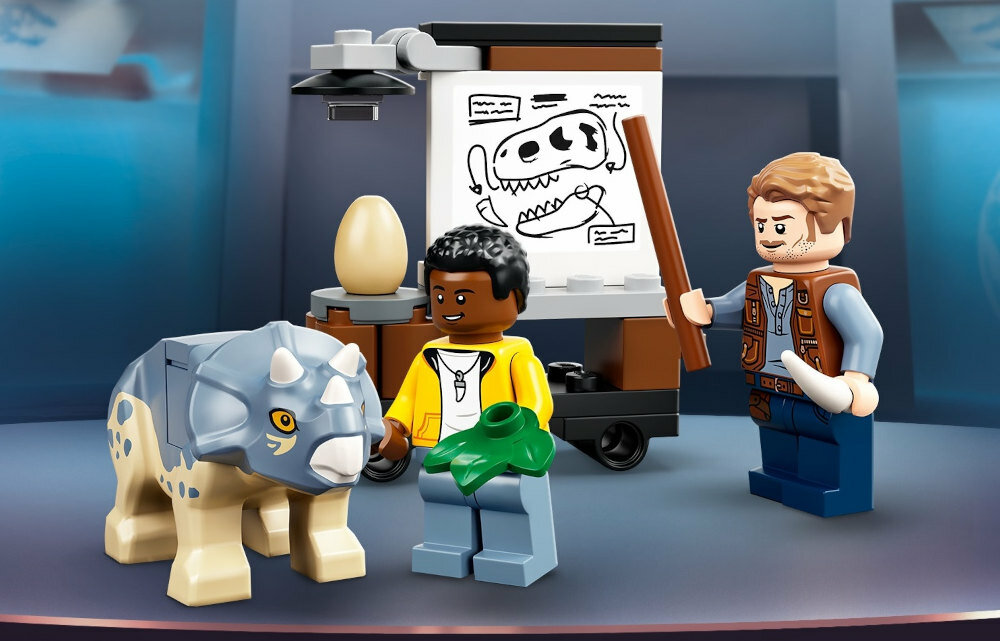 LEGO Jurassic World Wystawa skamienialosci tyranozaura 76940 198 klockow przeznaczony dla dzieci od 7 lat dokladna instrukcja 