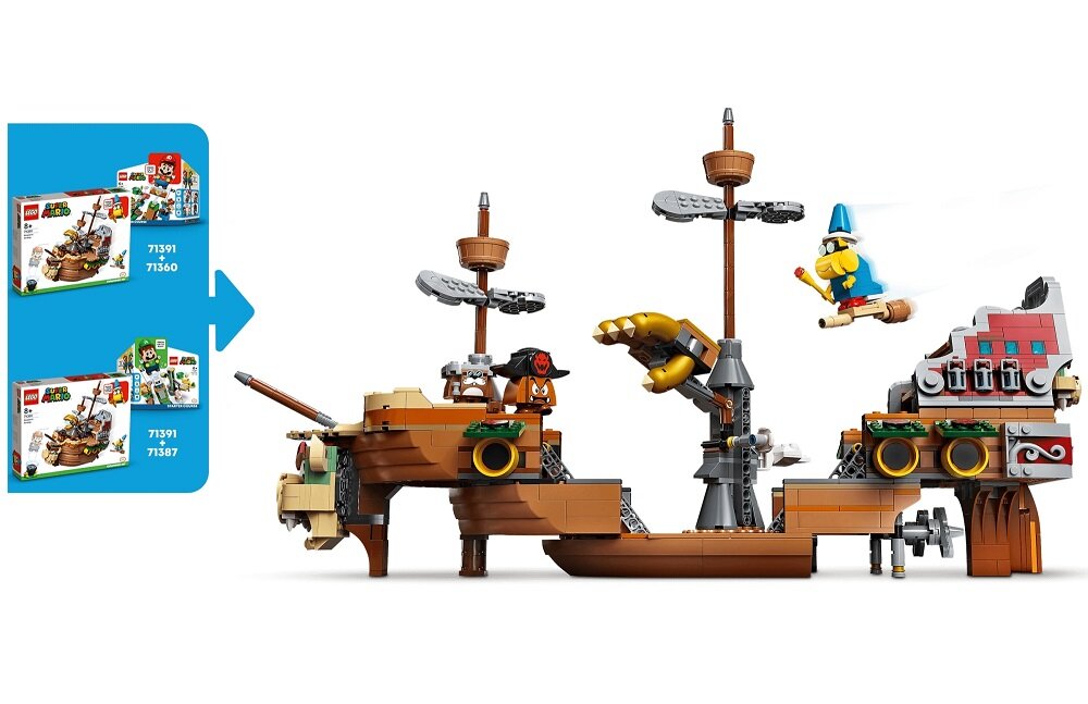 LEGO Super Mario Sterowiec Bowsera zestaw dodatkowy 71391 Pokaźny zestaw 1152 elementów