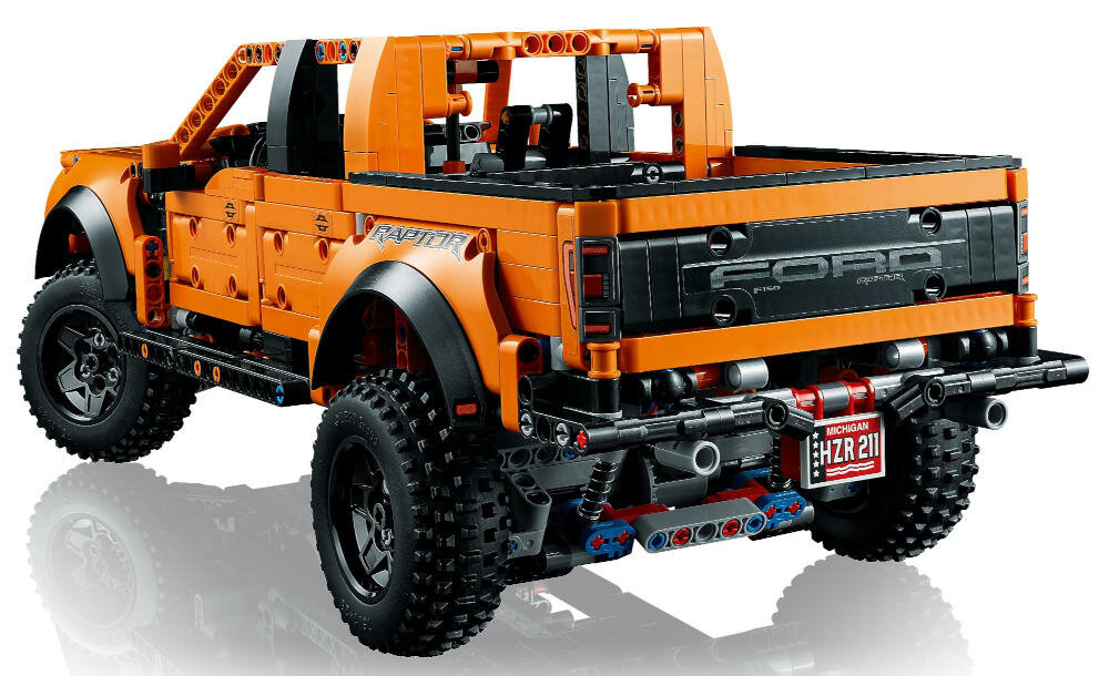 LEGO Technic Ford F-150 Raptor 42126 budowanie detale wyposazenie wyglad