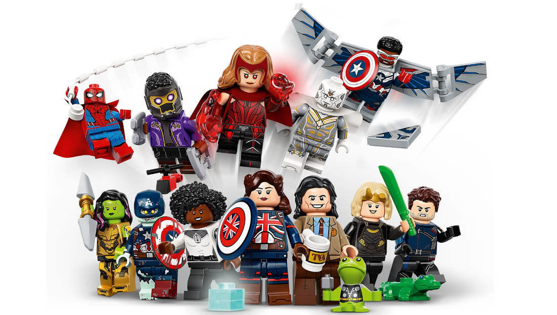 LEGO Minifigures Marvel Studios 71031 wymarzona ekipa do zabawy zestaw wyposazenie komplet
