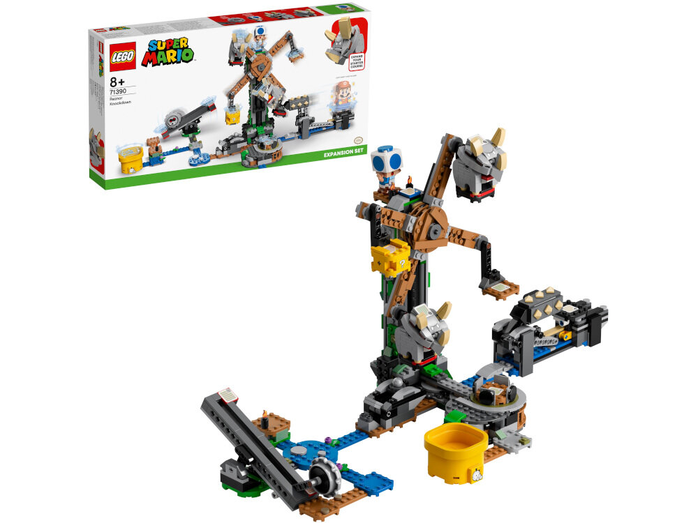 LEGO Super Mario Walka z Reznorami - zestaw dodatkowy 71390 perfekcyjnie dopasowane można je rozłączyć i połączyć znane od 1958 roku
