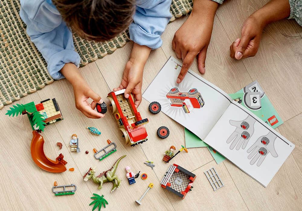 LEGO Jurassic World Ucieczka stygimolocha 76939 latwe do zbudowania samodzielne uzytkowanie zabawa