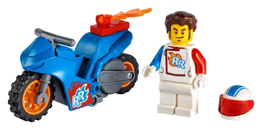 LEGO City Rakietowy motocykl kaskaderski 60298 Świetna zabawa w budowanie dla dzieci w wieku od 5 lat