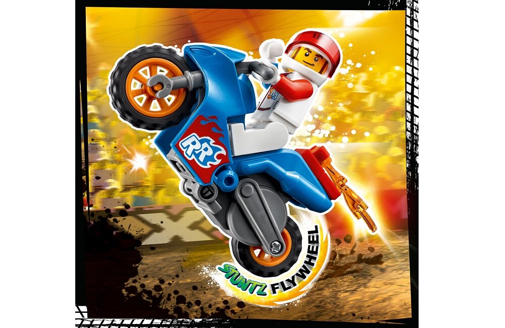 LEGO City Rakietowy motocykl kaskaderski 60298 Pozwól dziecku zostać gwiazdą pokazu