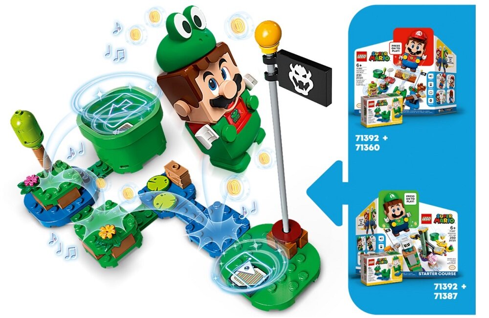 LEGO Super Mario Mario żaba ulepszenie 71392 Urozmaicenie zestawów