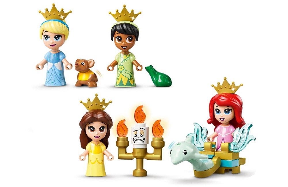 LEGO Disney Princess Książka z przygodami Arielki Belli Kopciuszka i Tiany 43193 Ulubione postacie tworzą ekscytujące sceny