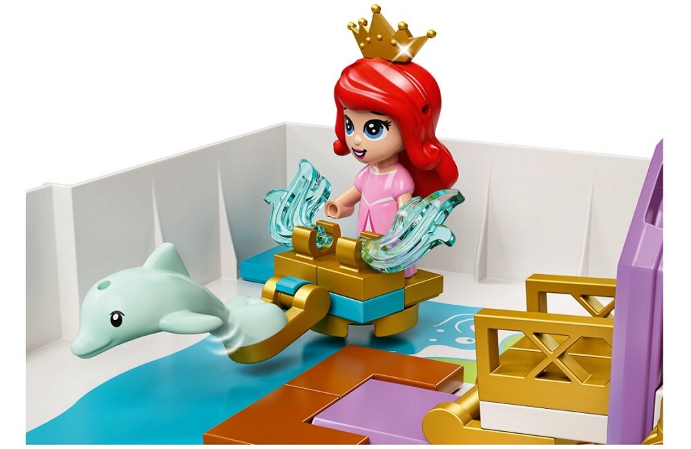 LEGO Disney Princess Książka z przygodami Arielki Belli Kopciuszka i Tiany 43193 Pomoc w rozwoju życiowych umiejętności