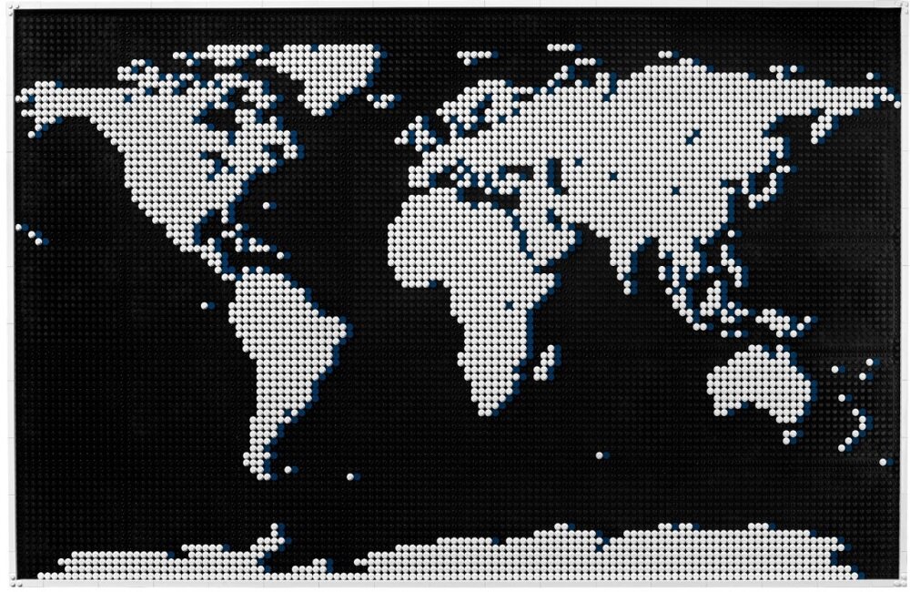 LEGO Art Mapa świata 31203 Cała masa zabawy