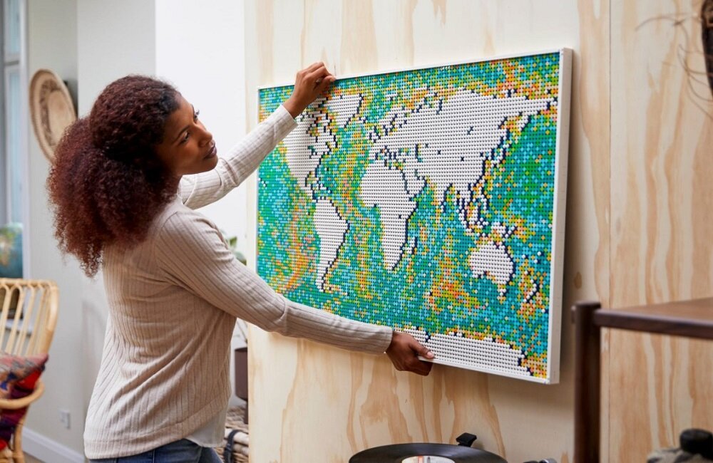 LEGO Art Mapa świata 31203 Doskonała ozdoba