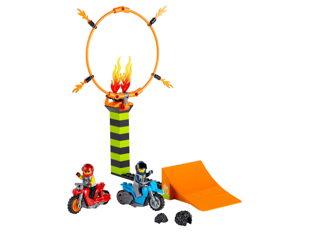 Klocki LEGO Konkurs kaskaderski 60299 modyfikowalne moduły kaskaderski poznać podstawy budowania z klocków LEGO zasady inżynierii