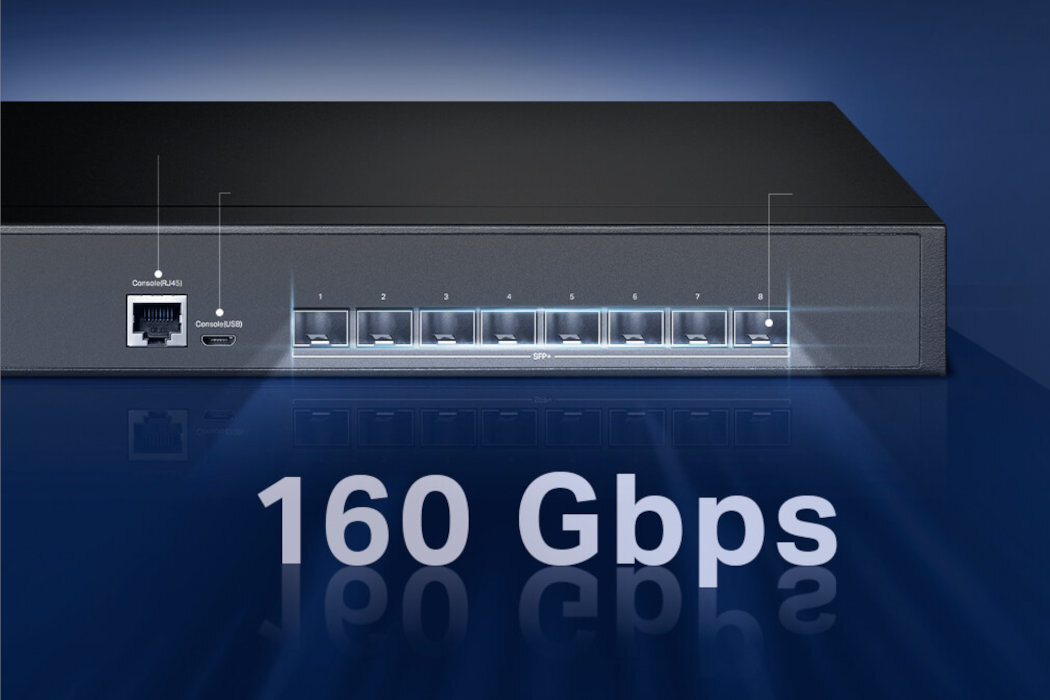 Switch TP-LINK JetStream TL-SX3008F szybkość bezpieczeństwo niezawodność 10G