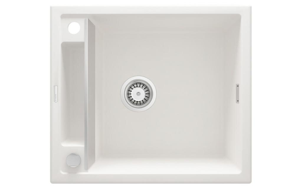 DEANTE Magnetic ZRMA103 zlewozmywak komora blat połysk powierzchnia stalowa maskownica półka woda płyn gąbka