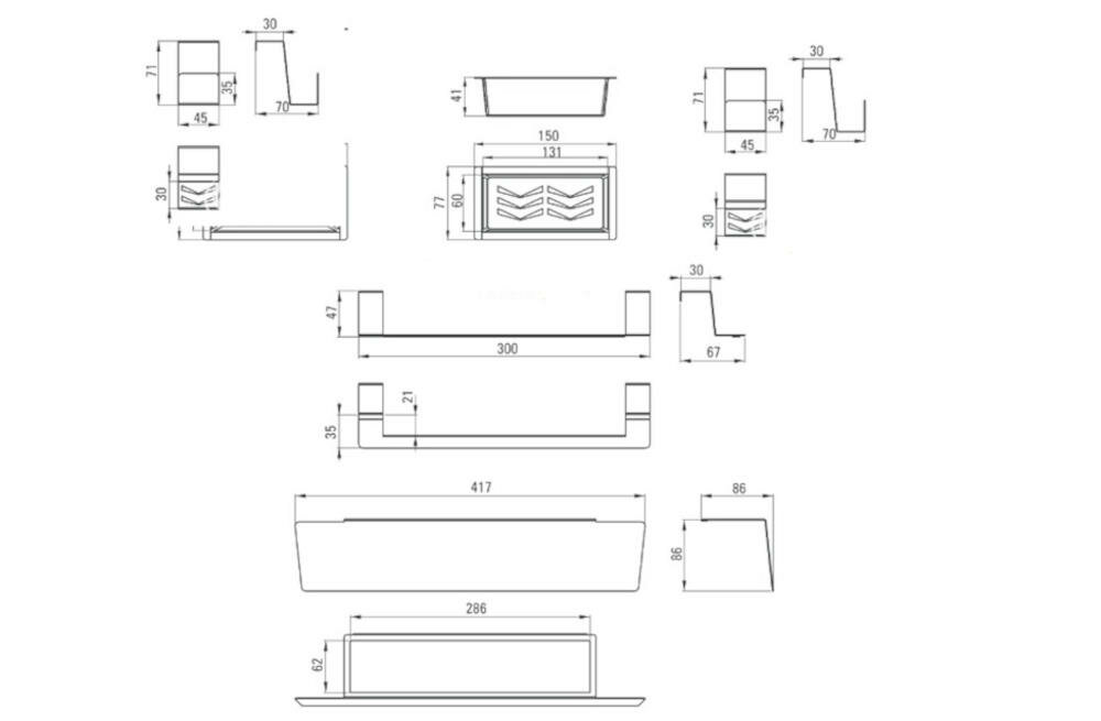 DEANTE wymiary akcesoria zlewozmywak