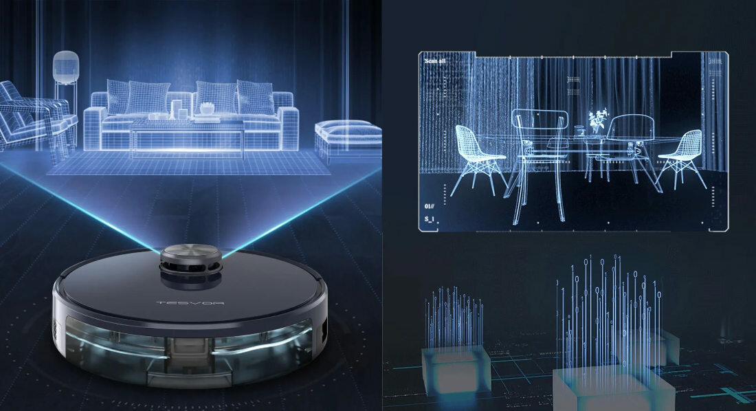 Robot sprzatajacy TESVOR S6 wiele mozliwosci wysoka wydajnosc