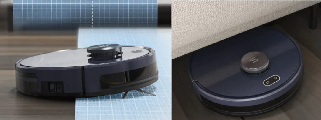 Robot sprzatajacy TESVOR S6 trzy poziomy intensywnosci pracy wbudowany czujnik tryb pracy turbo