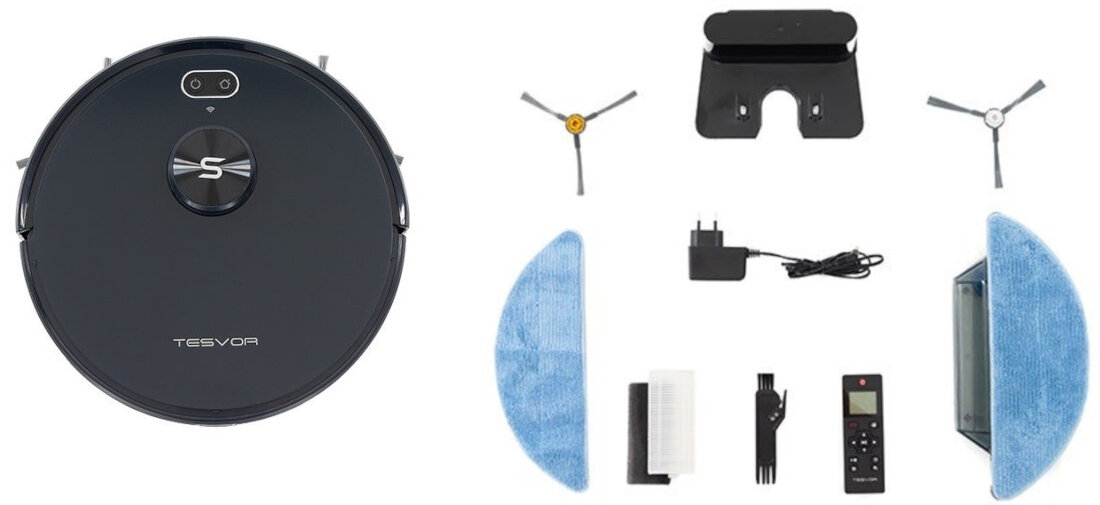 Robot sprzatajacy TESVOR S6 zestaw akcesoria komplet wyposazenie