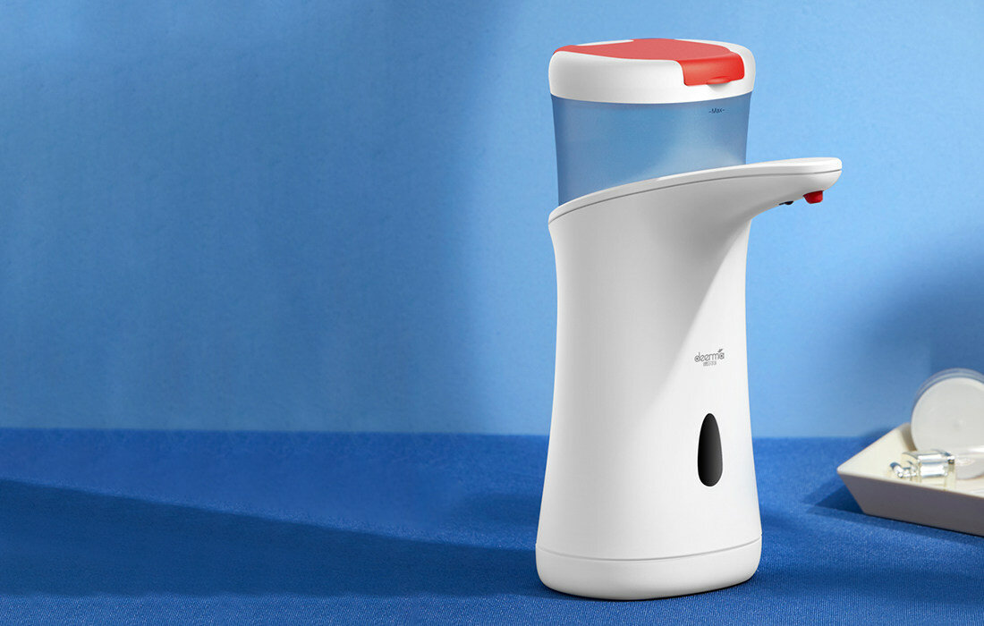 Dozownik do mydla DEERMA XS100 Bialy zmniejszone ryzyko potecjalnej infekcji bezdotykowy kontakt