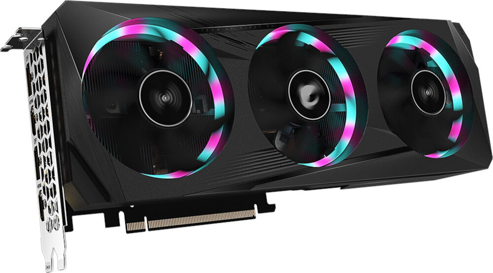 Karta graficzna GIGABYTE Aorus GeForce RTX 3060 Elite LHR 12GB wydajne chlodzenie