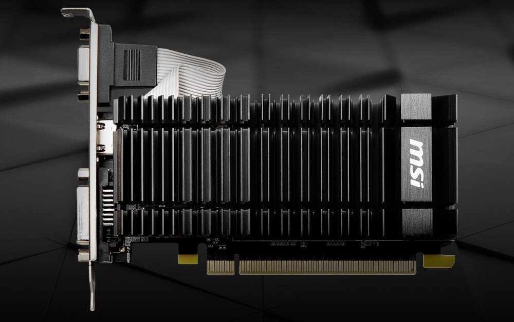 Karta graficzna MSI Geforce GT 730 2GB temperatura chłodzenie hałas radiator