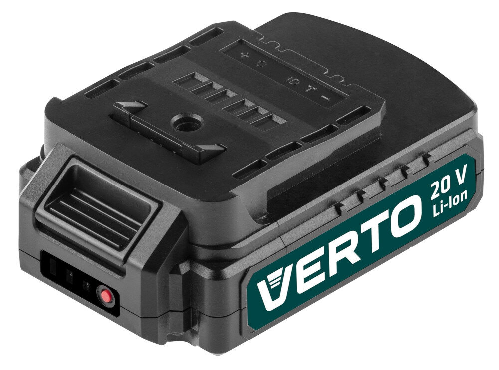Wiertarko-wkrętarka VERTO 50G293 + Latarka silnik szczotkowy akumulator Li-Ion napięcie 20 V pojemnośc 1,5 Ah do użytku domowego w profesjonalnych warsztatach
