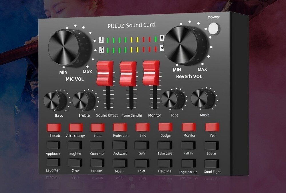 Karta dźwiękowa PULUZ PU610B przeznaczenie Bluetooth akumulator