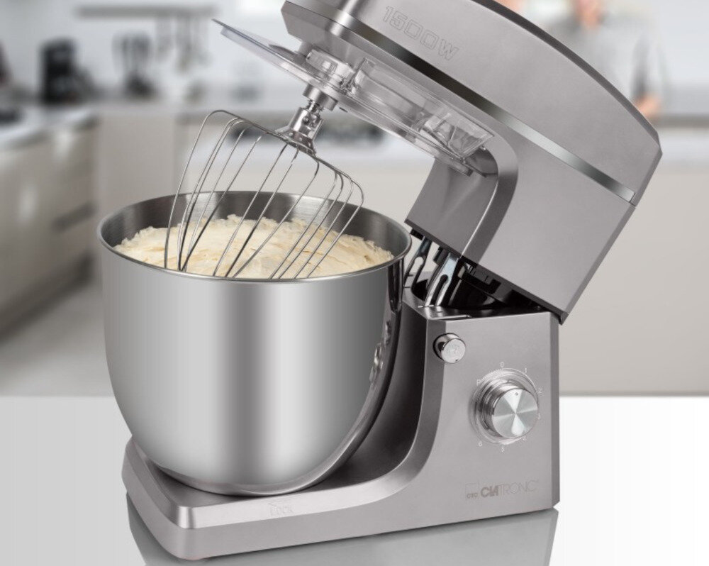 Robot kuchenny planetarny CLATRONIC KM 3765 Titan 1500W szybko prosto latwo przyjemnie uzytkowanie oszczednosc czasu wielkofunkcyjny wybor koncowek