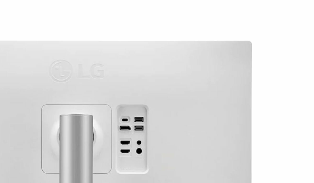 LG 27UP850-W tyl