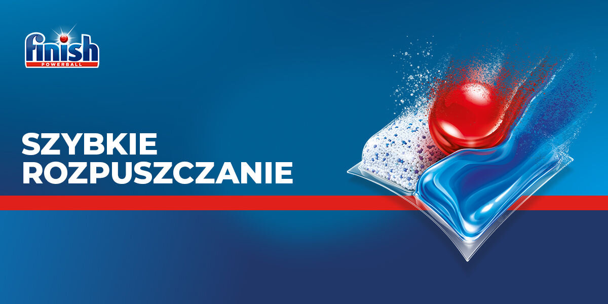 Kapsułki do zmywarki FINISH Powerball Ultimate All in 1 Fresh - 30 szt. szybkie rozpuszczane powerball żelowa komora komora proszkowa rozpuszczalna folia