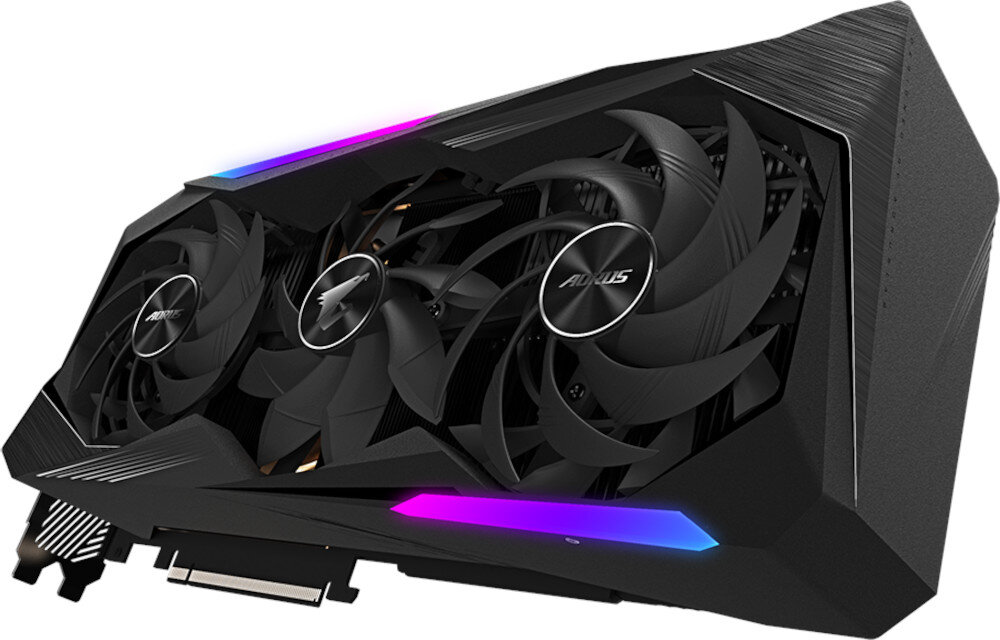 Karta graficzna GIGABYTE Aorus GeForce RTX 3070 Ti Master 8GB wydajne chlodzenie