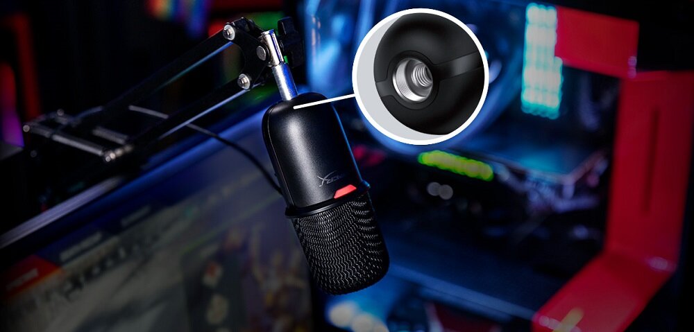 Mikrofon HYPERX Solocast - gwintowane zlacze