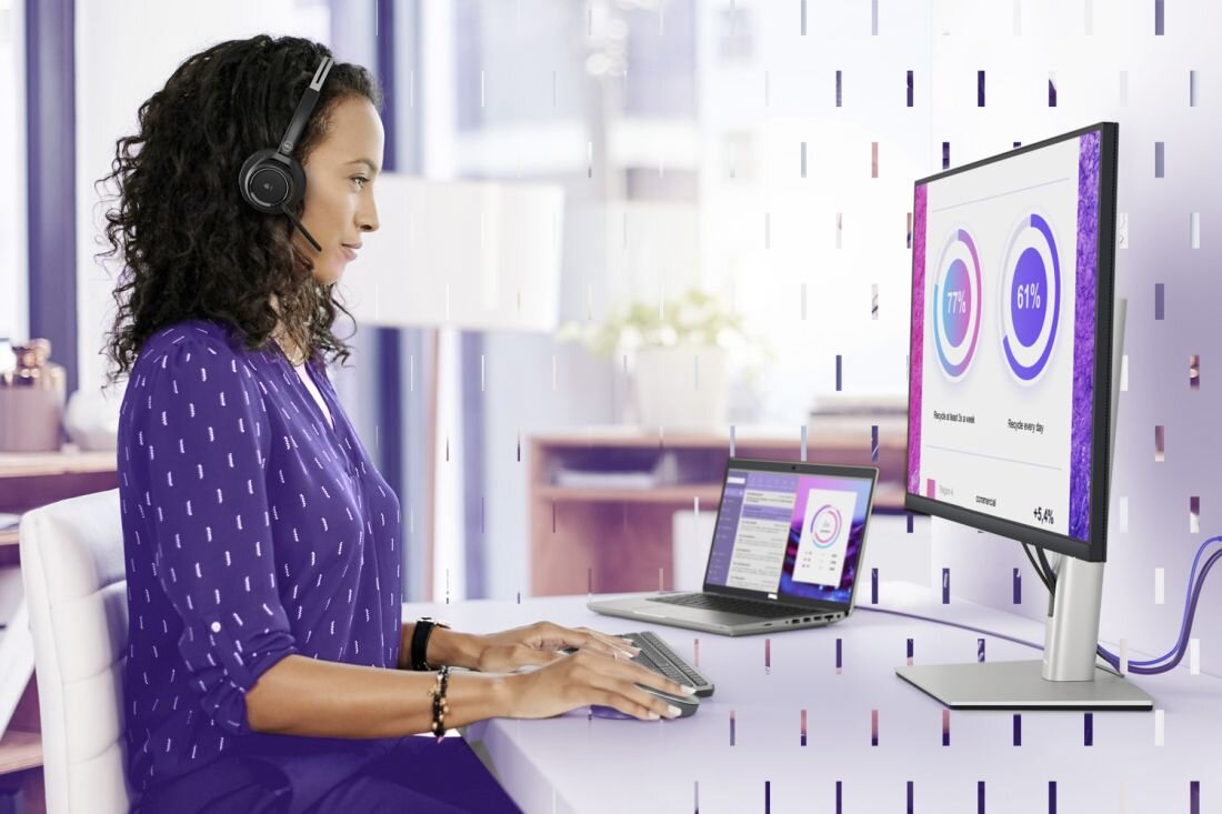 Monitor DELL UltraSharp U2422HE - In-Plane Switching (IPS)