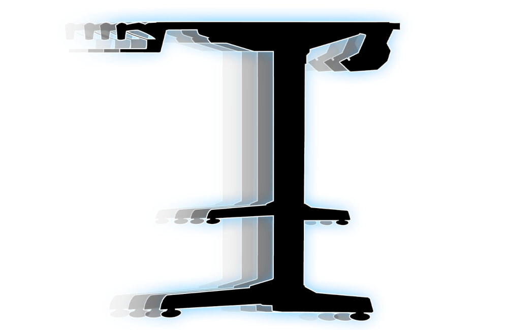 Biurko ULTRADESK Frag XXL wymiary waga struktura carbon