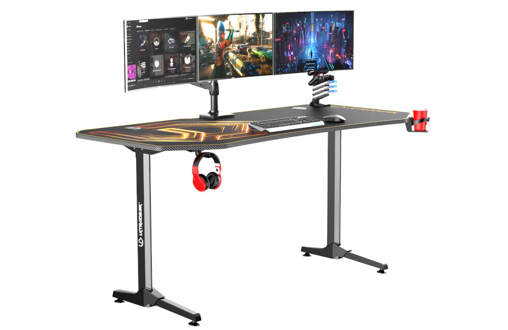Biurko ULTRADESK Frag XXL dla graczy wytrzymałość