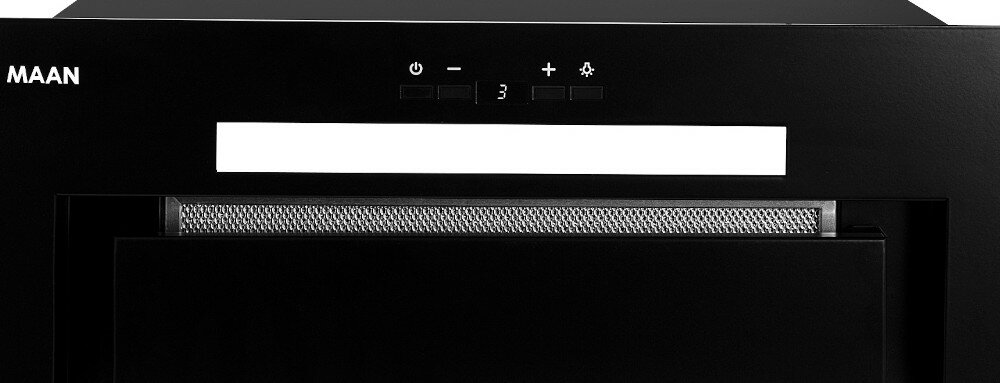 MAAN-TYTAN-60 ustawienie prędkość moc gotowanie okap oświetlenie wieczorne godziny 