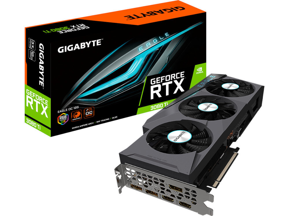 Karta graficzna GIGABYTE GeForce RTX 3080 Ti Eagle OC 12GB zawartosc opakowania