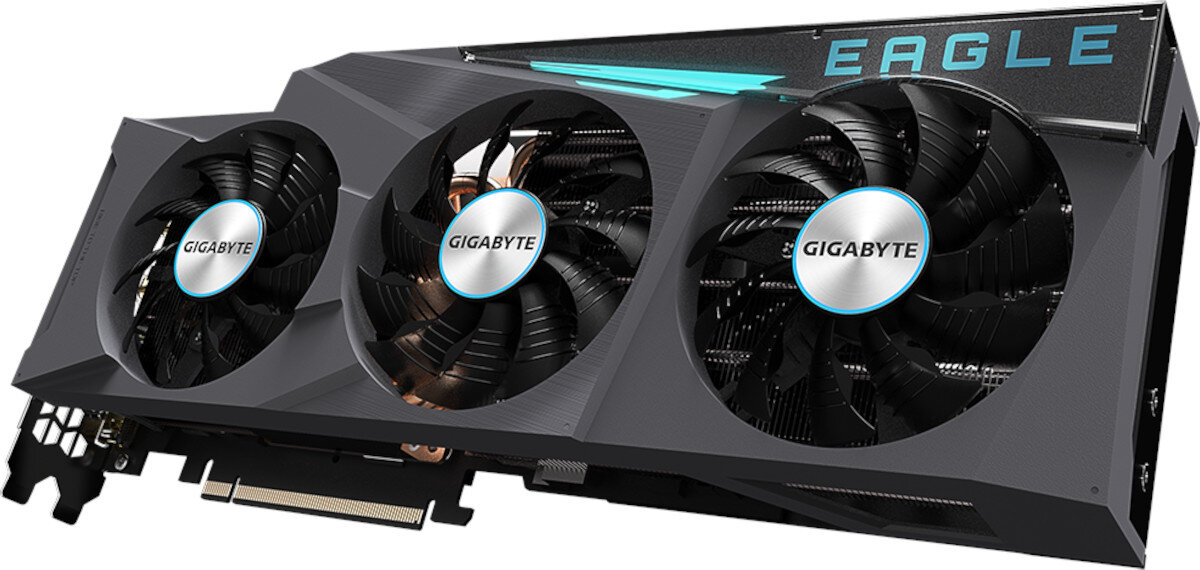 Karta graficzna GIGABYTE GeForce RTX 3080 Ti Eagle OC 12GB wydajne chlodzenie