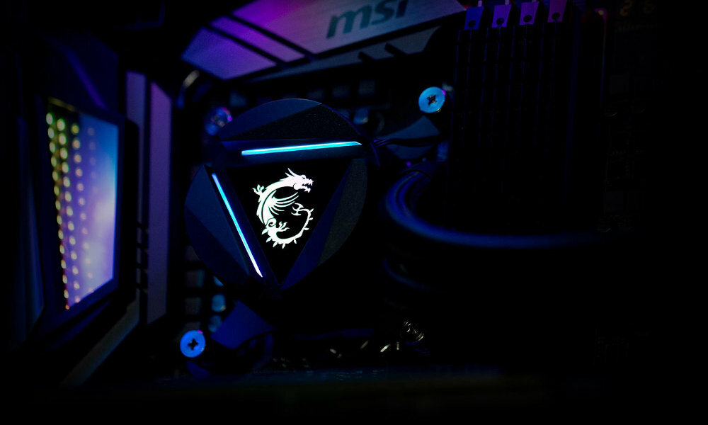 MSI Mag CoreLiquid 280R glowica skos