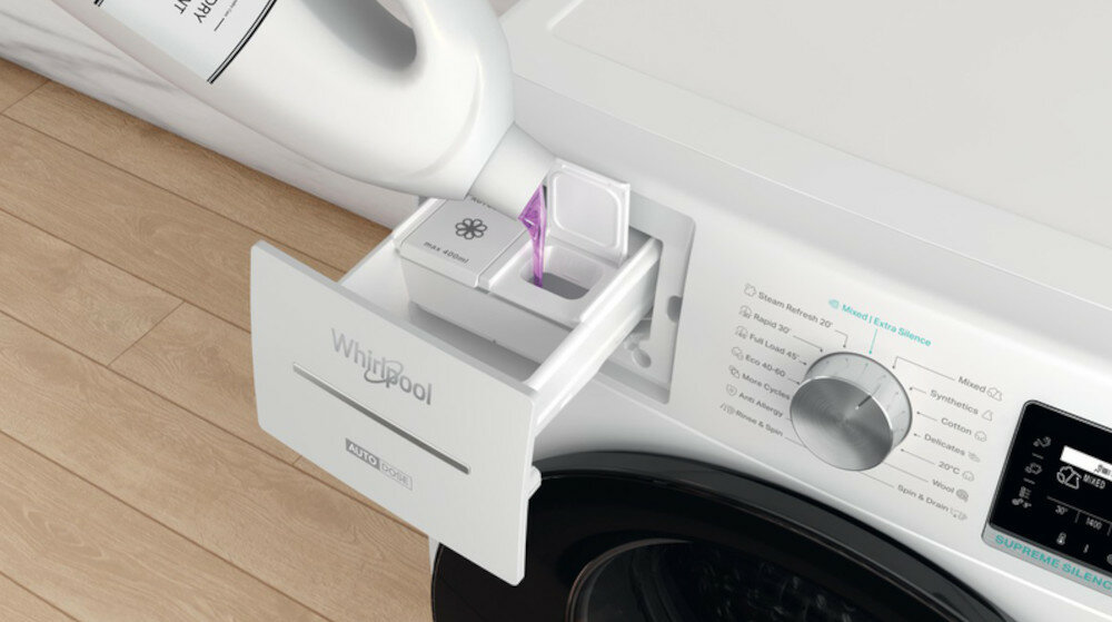 Pralka WHIRLPOOL W7XW845WBEE dozowanie AutoDose