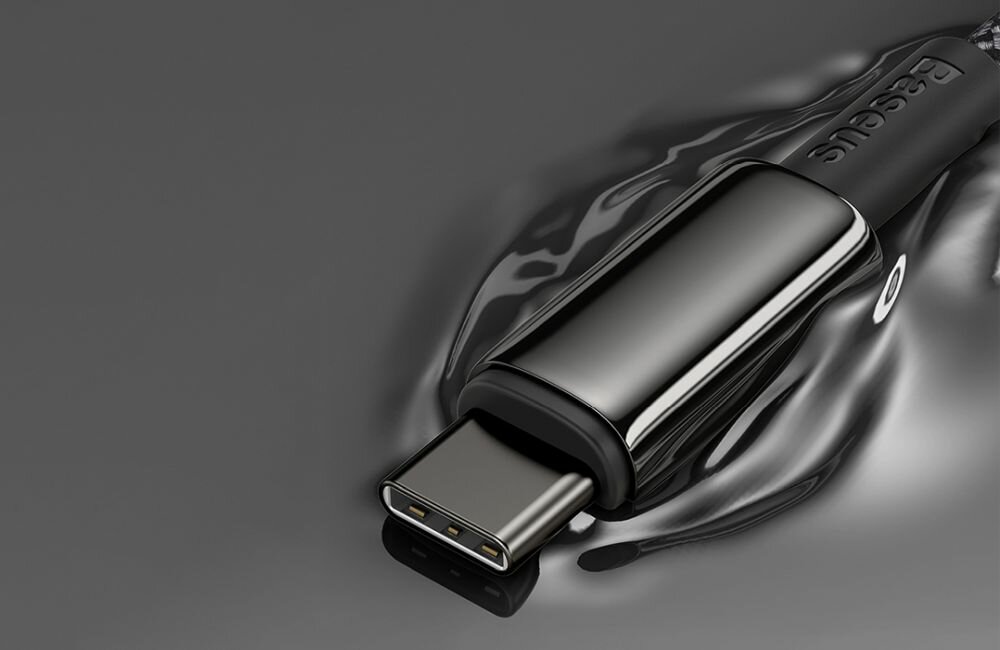 KABEL USB-C DO USB-C BASEUS TUNGSTEN GOLD 100W 2M CZARNY protokoły natężenie