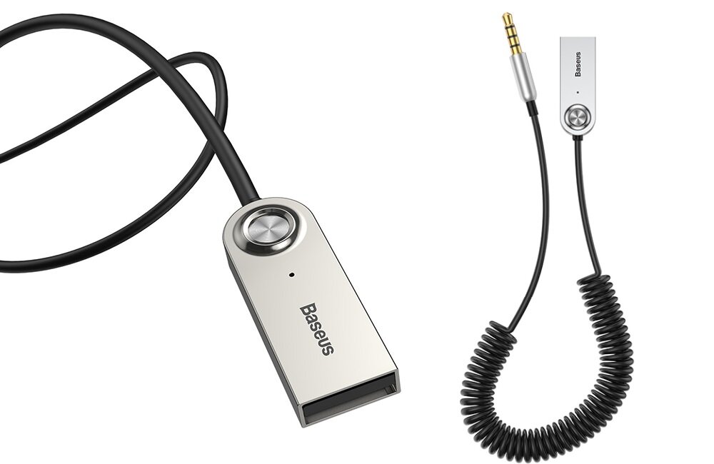 ADAPTER AUDIO BLUETOOTH BASEUS BA01 USB-AUX CZARNY obsługa