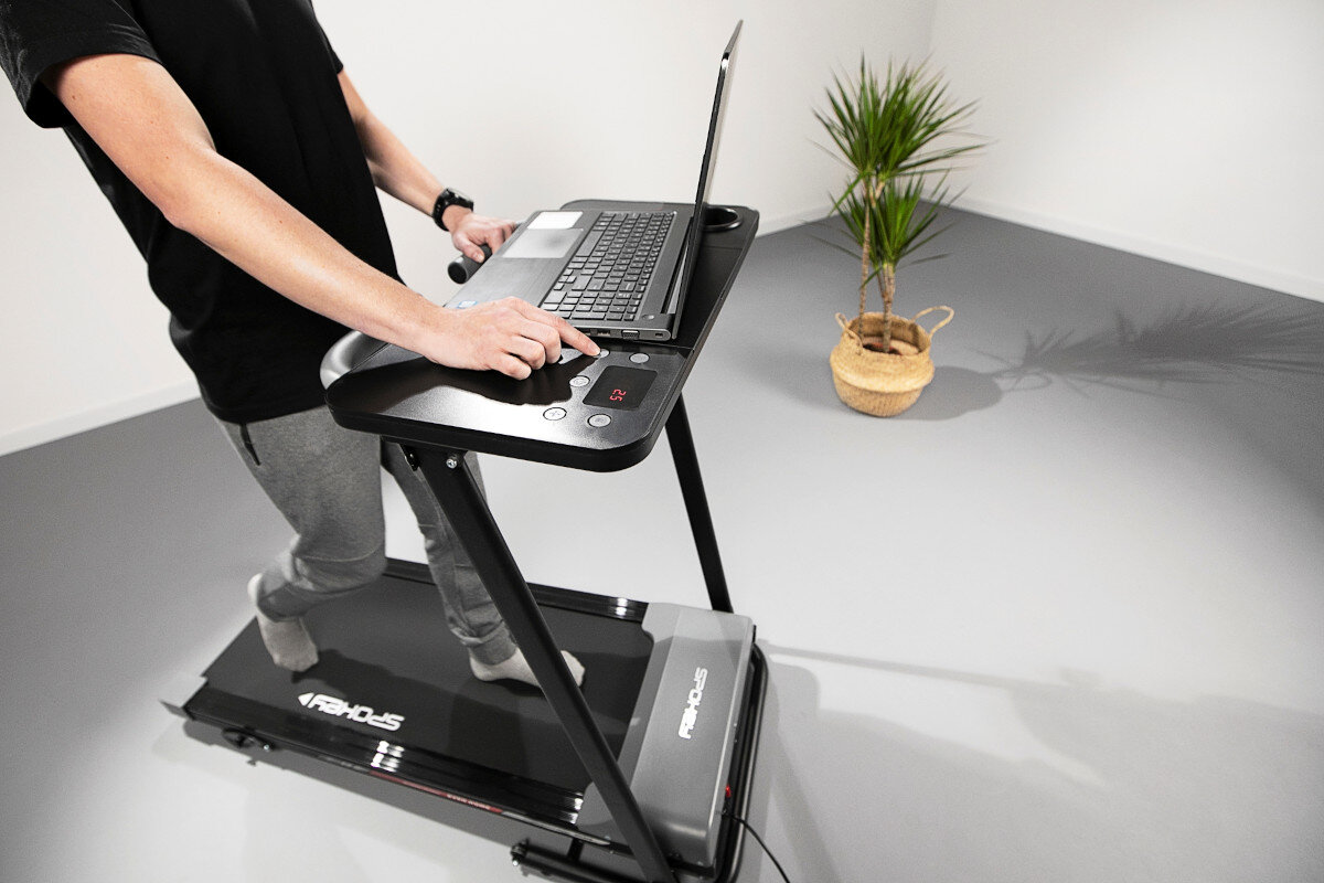 Bieznia elektryczna SPOKEY Even Home konstrukcja przechowywanie biurko