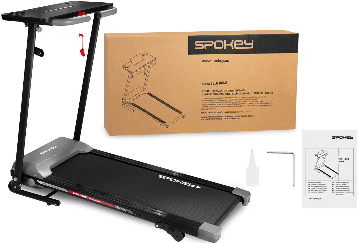 Bieznia elektryczna SPOKEY Even Home opakowanie zawartosc