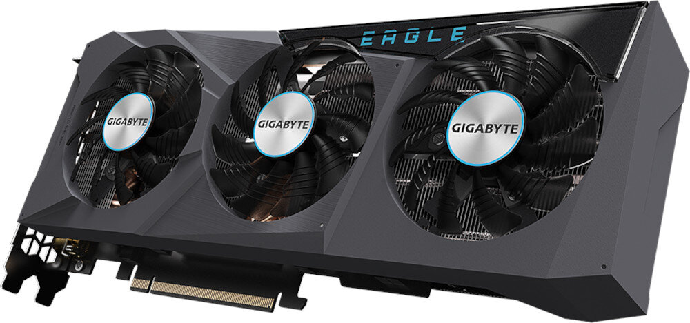 Karta graficzna GIGABYTE GeForce RTX 3070 Ti Eagle OC 8GB wydajne chlodzenie